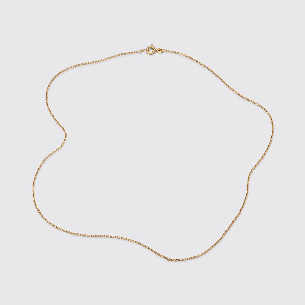 Anker facet kæde - 14 kt guld