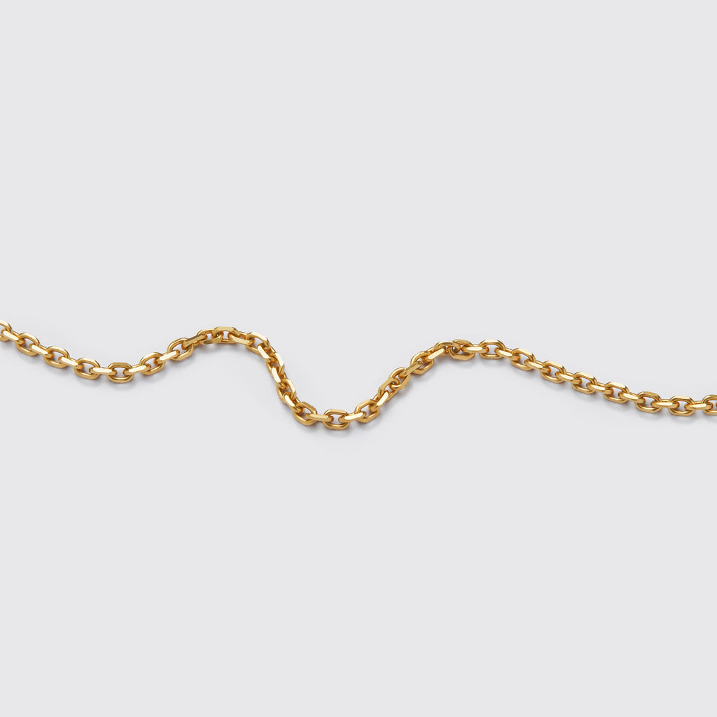 Anker facet kæde - 14 kt guld