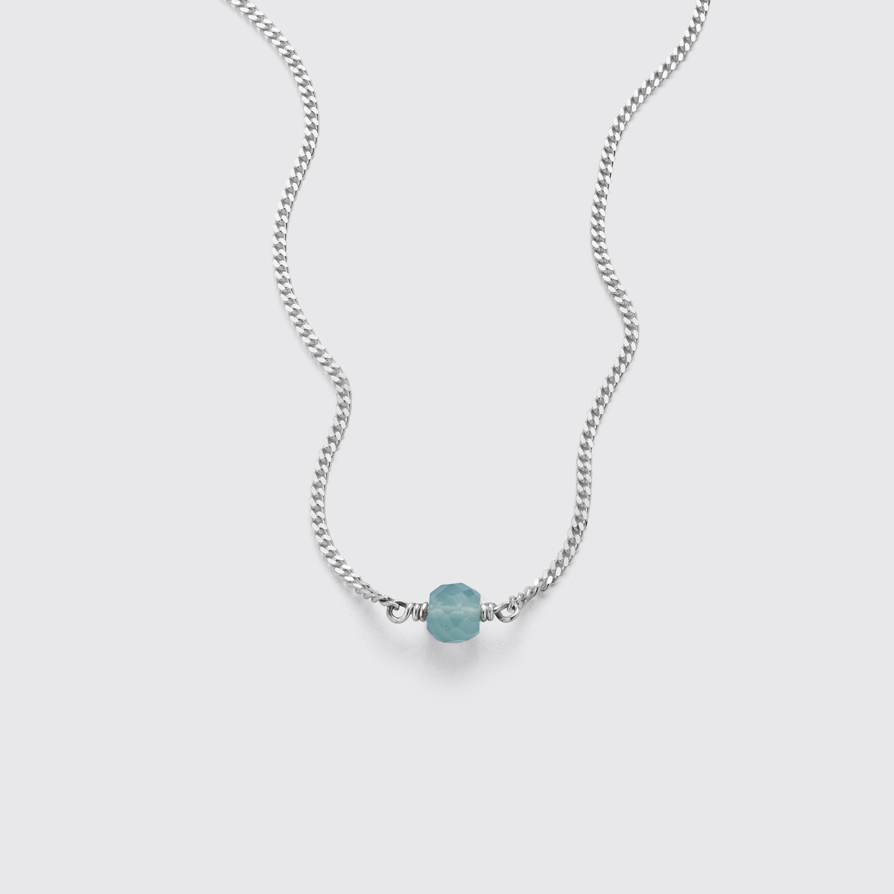 Kæde - Akvamarin