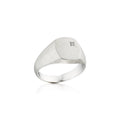 Signet ring med brillant
